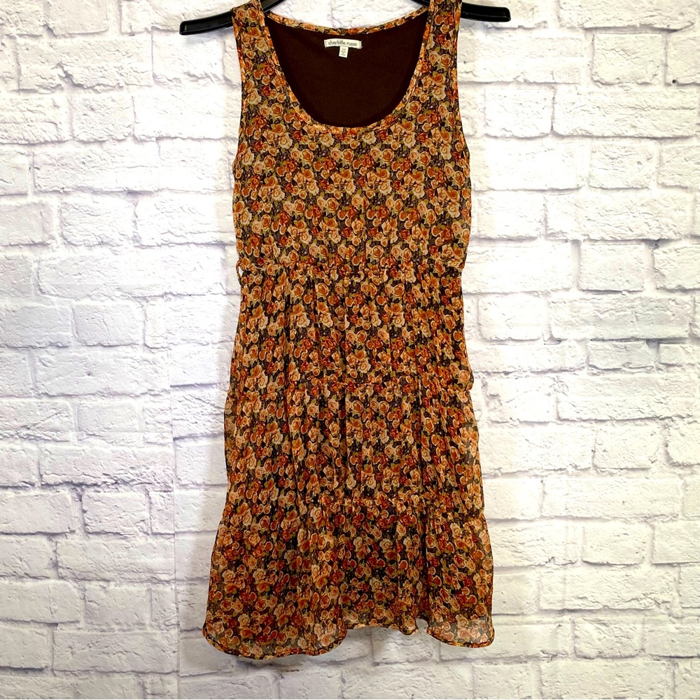 Charlotte Russe Sleeveless Floral Dress Size XS